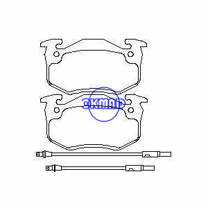 ルノー スーパー 5 トゥインゴ I ブレーキパッド OEM: 7701202213 FDB440 GDB328 WVA: 20634 20966 20967 21096 21097、FF440
